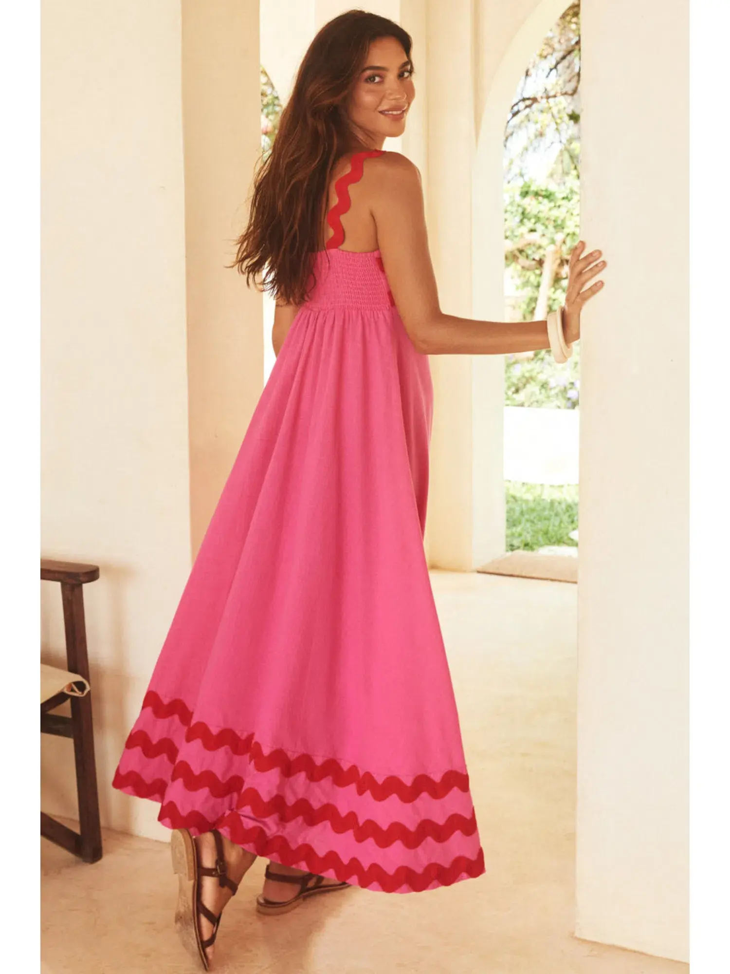 Mister Zimi Vivi Dress In Pink Ric Rac Size AU 8 - Image 3