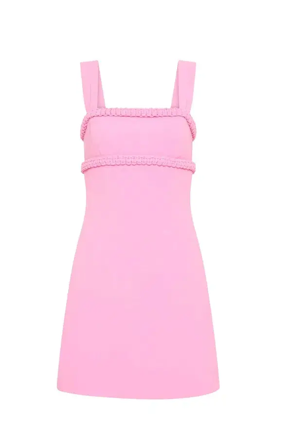 Rebecca Vallance Rochelle Mini Dress Pink Size AU 8 - Image 5
