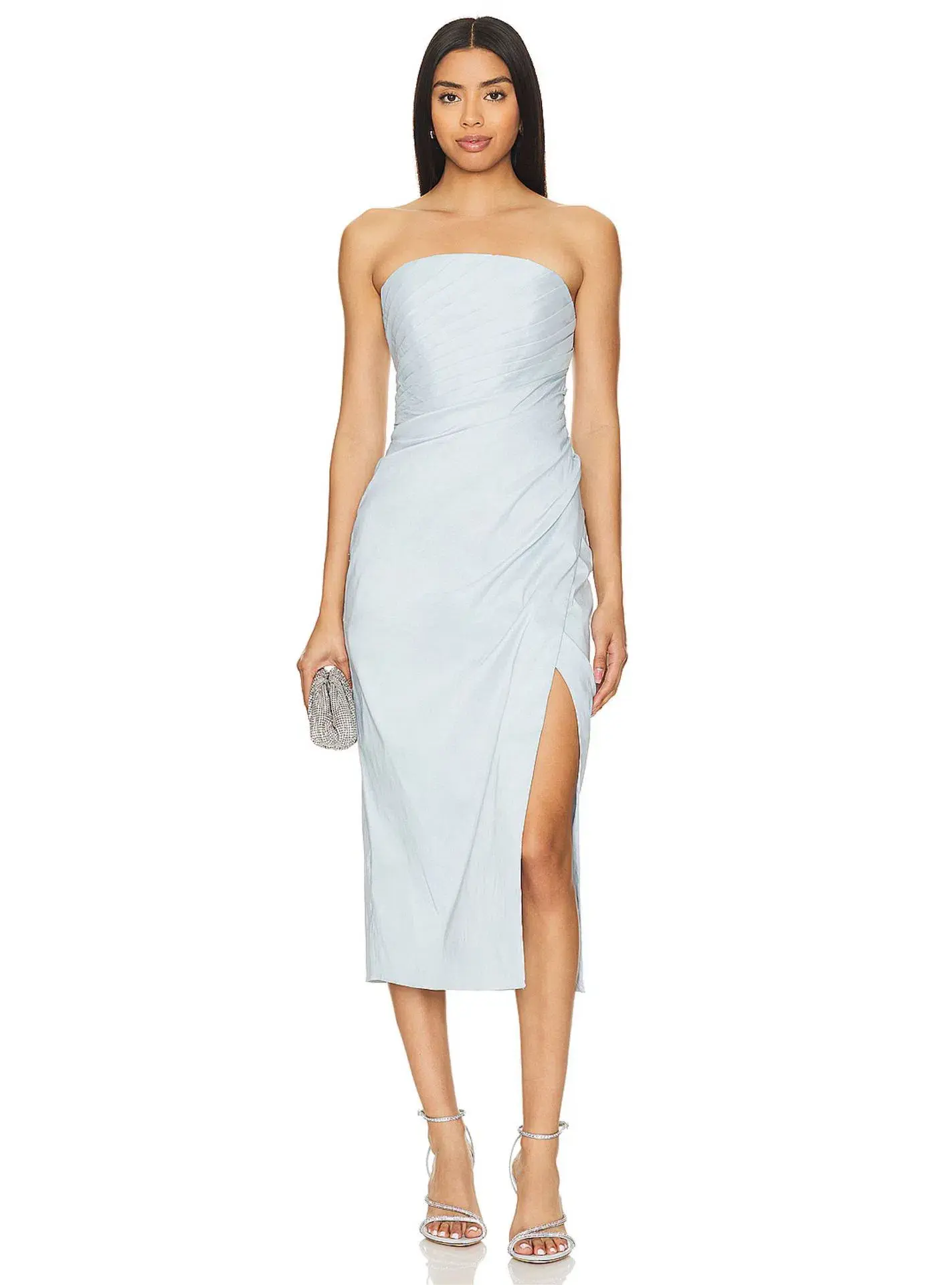 Rachel Gilbert Mira Midi Dress Blue Size AU 6 - Image 1