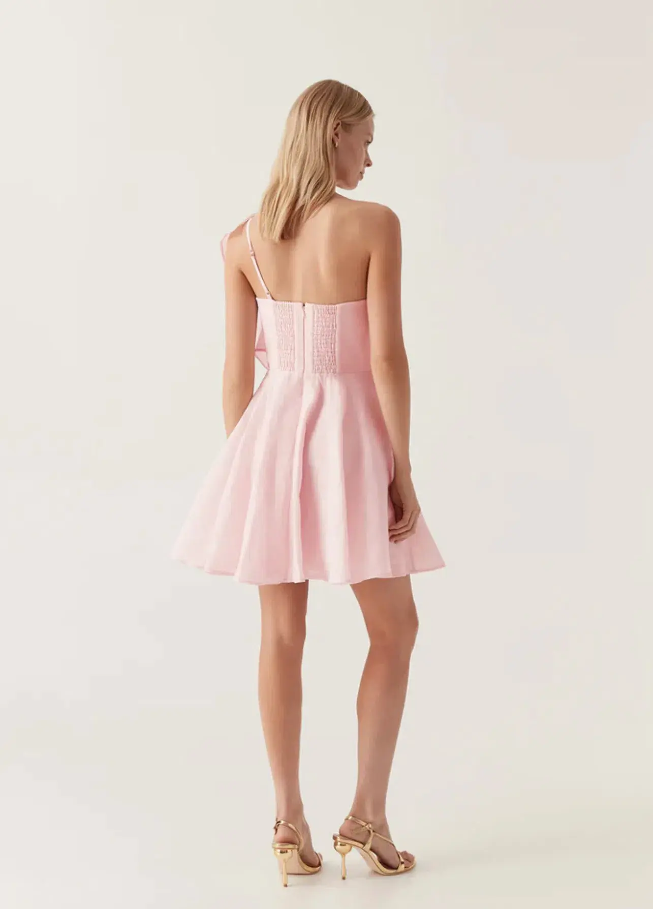Aje Genesis Mini Dress Soft Pink Size S / AU 8 - Image 3