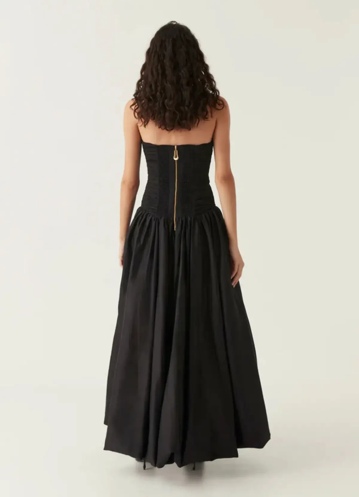 Aje Violette Bubble Hem Maxi Dress Black Size 10 - Image 3