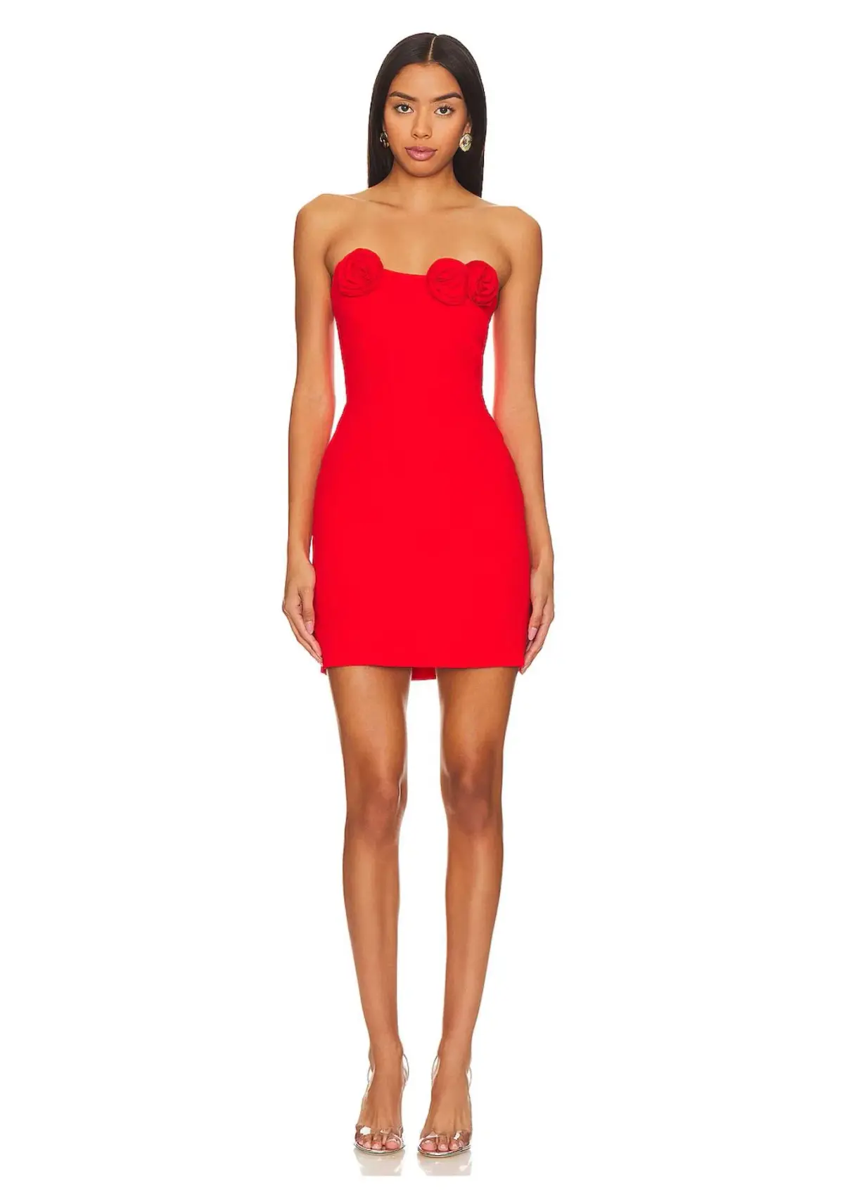 Amanda Uprichard Sabine Mini Dress Crimson Red Size 8 - Image 1