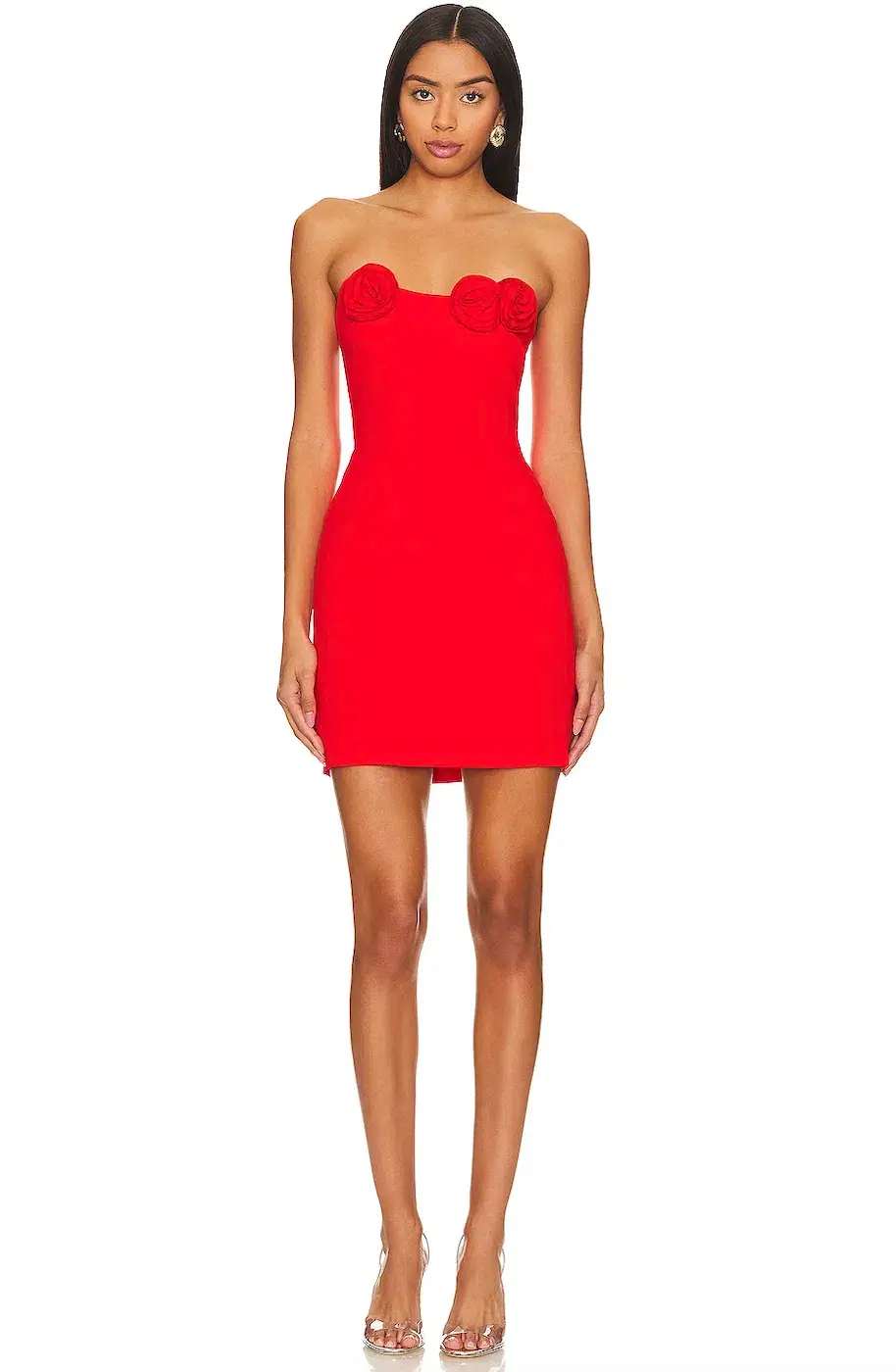 Amanda Uprichard Sabine Mini Dress Crimson Red Size 8 - Image 4