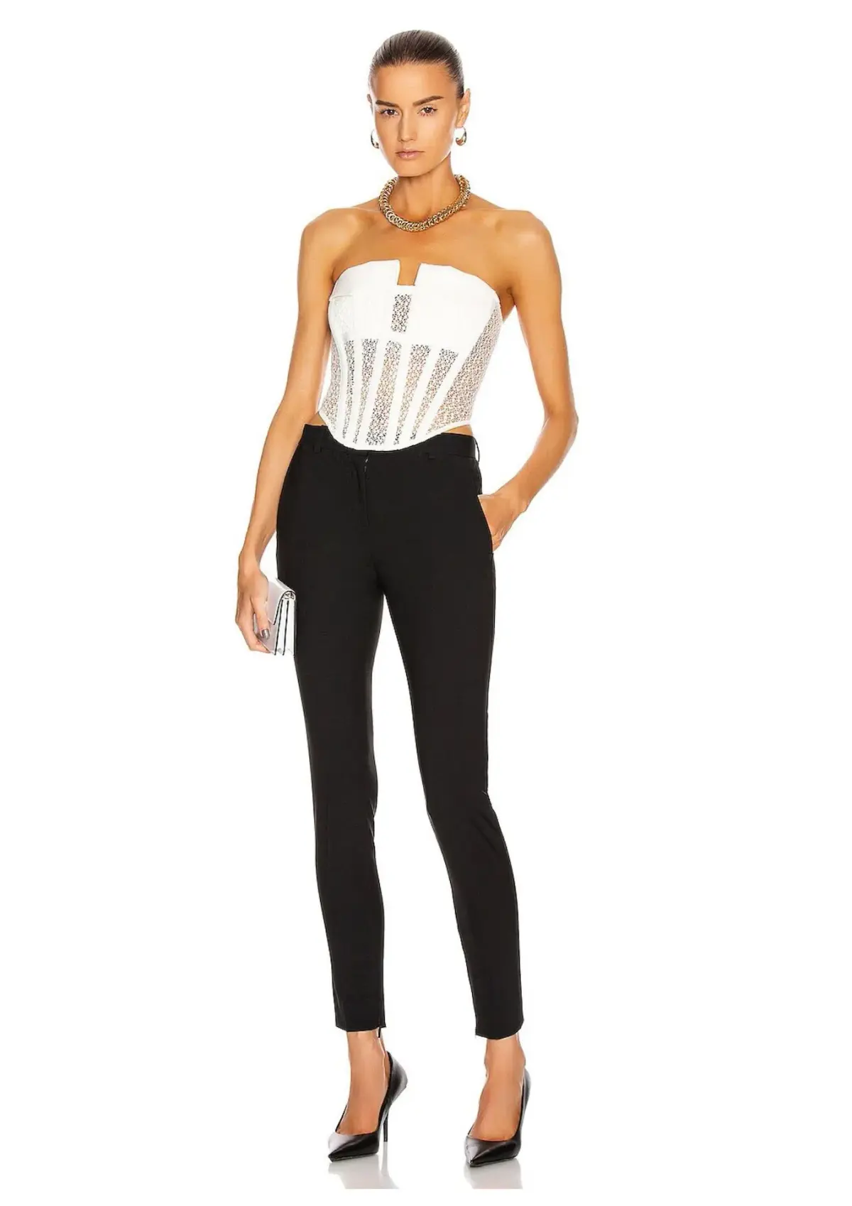 Dion Lee Lace Pocket Corset Ivory Size 10 - Image 1