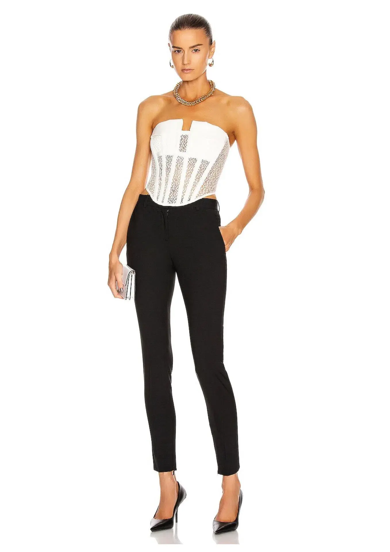 Dion Lee Lace Pocket Corset Ivory Size 10 - Image 1