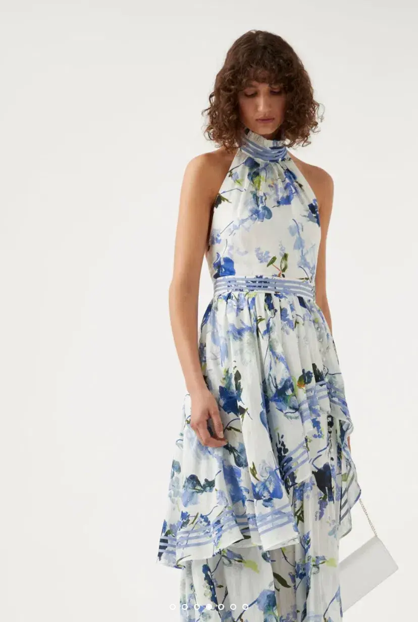 Aje Sienna Maxi Dress Lavenders of Provence Print Size 6 for rent on The Volte - main image