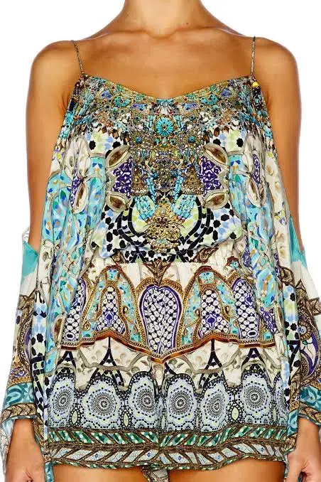 Camilla Meet Me In Casablanca Drop Shoulder Playsuit Size M / AU 12 - Image 6