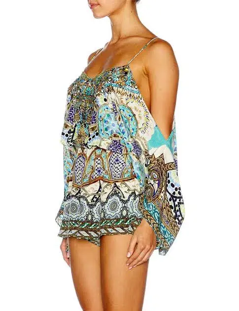 Camilla Meet Me In Casablanca Drop Shoulder Playsuit Size M / AU 12 - Image 2