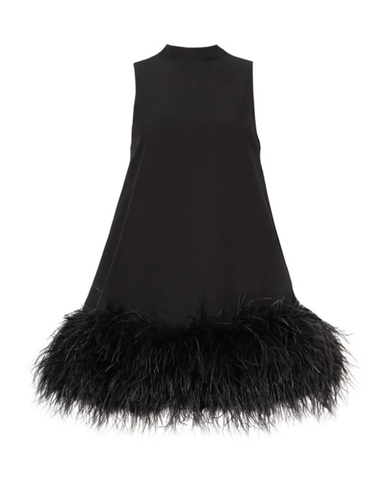 Rachel Gilbert Linc Mini Feather Dress Black Size AU 10 - Image 3