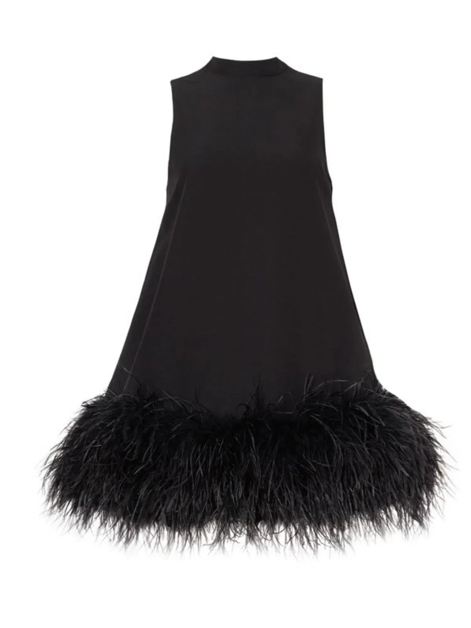 Rachel Gilbert Linc Mini Feather Dress Black Size AU 10 - Image 3