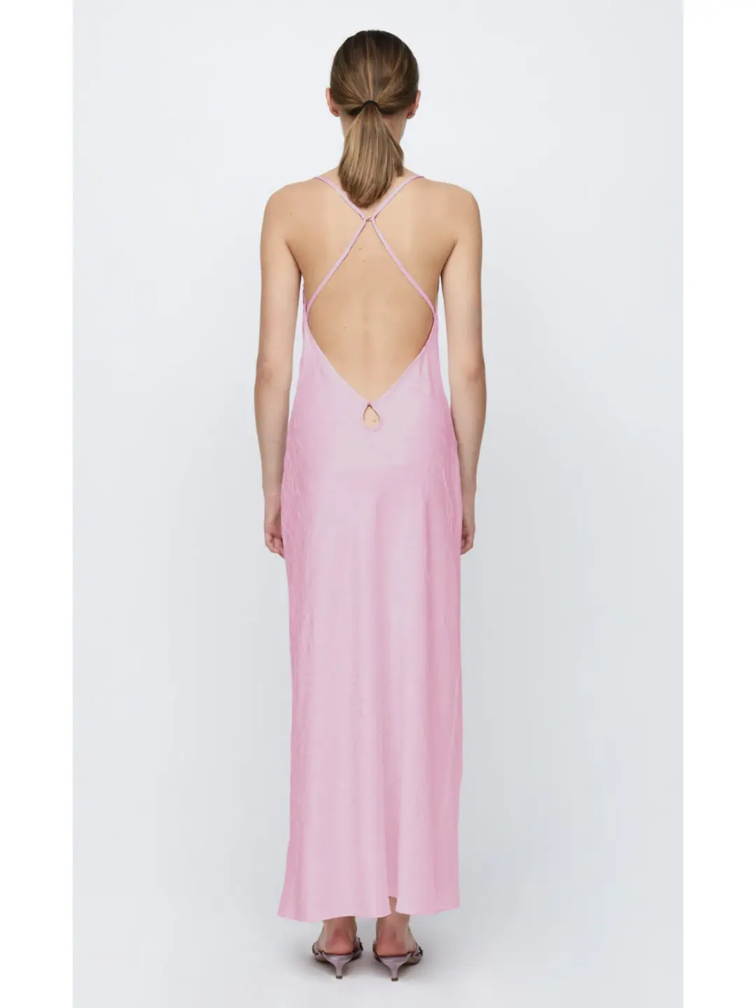 Bec & Bridge Carolina Maxi Dress Quartz Pink Size AU 10 for rent on The Volte - main image