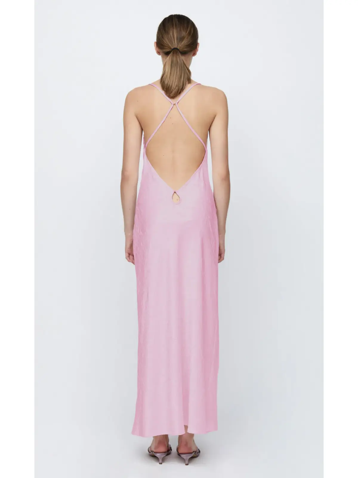Bec & Bridge Carolina Maxi Dress Quartz Pink Size AU 10 - Image 4