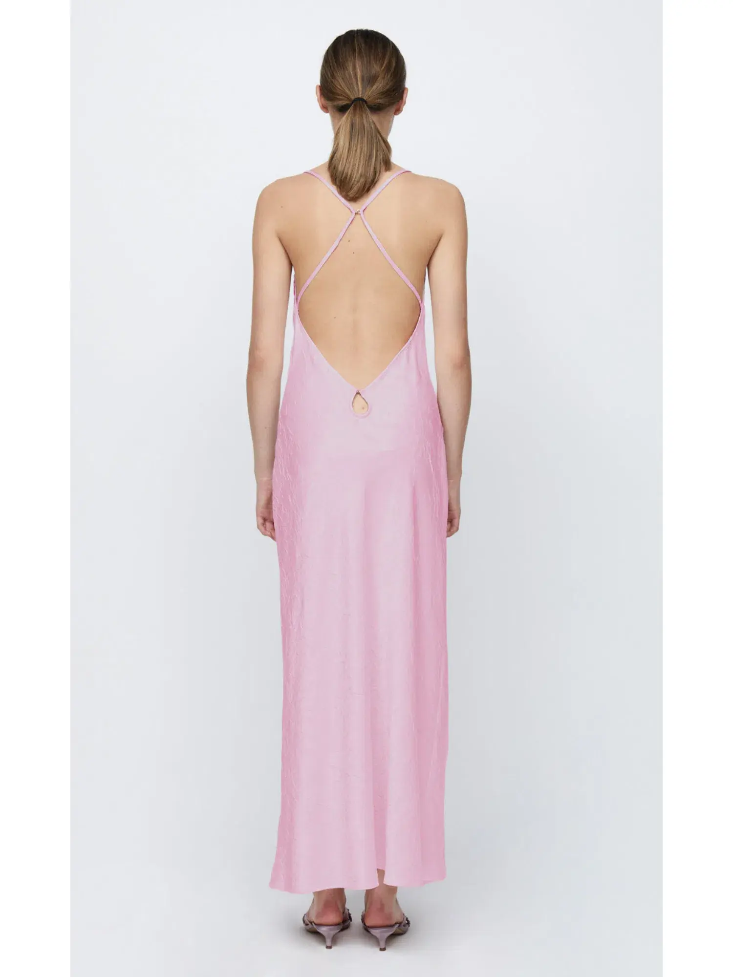 Bec & Bridge Carolina Maxi Dress Quartz Pink Size AU 10 - Image 4