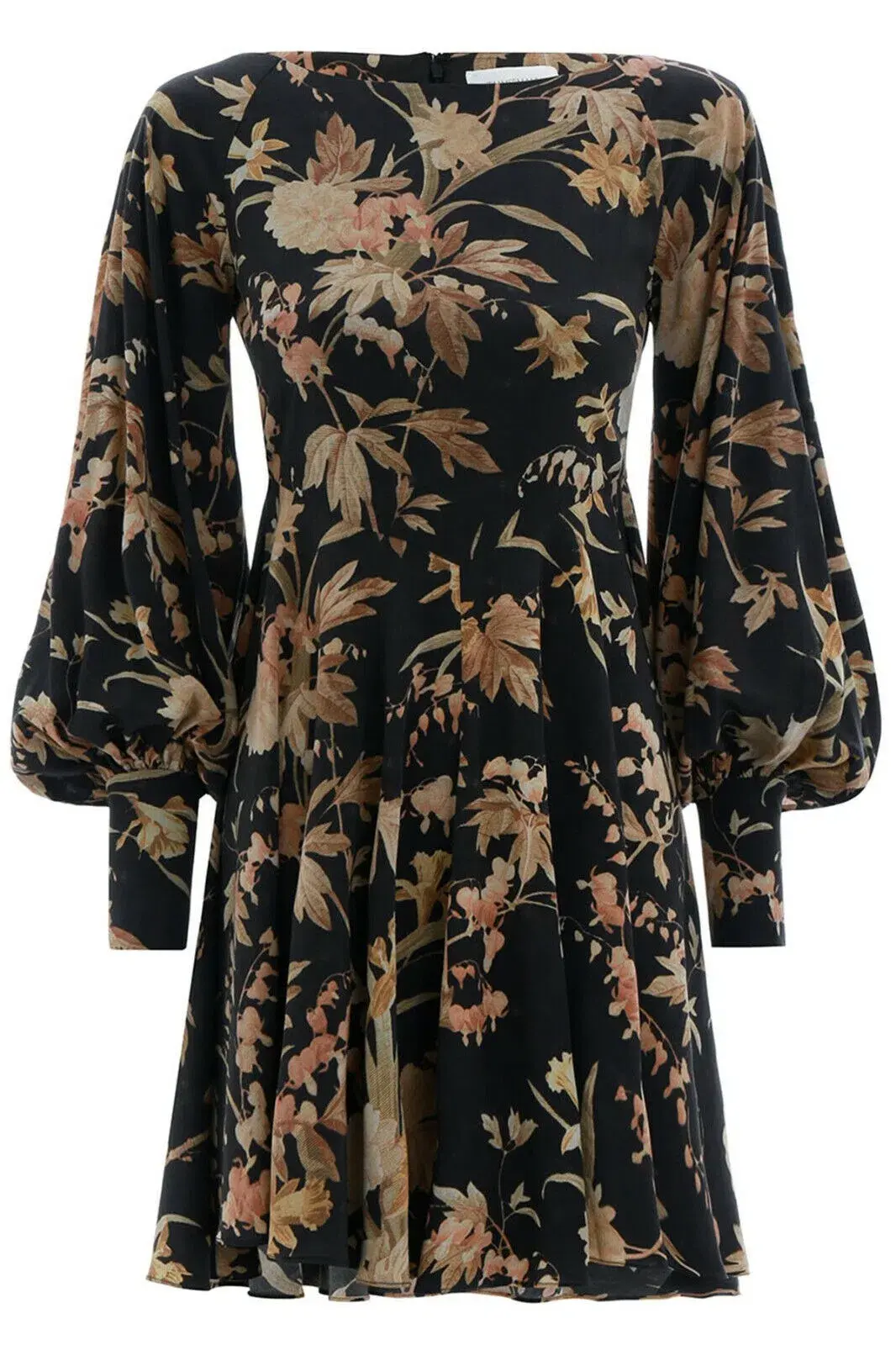 Zimmermann Unbridled Basque Mini Dress Black Floral Size 0 / AU 8 - Image 3