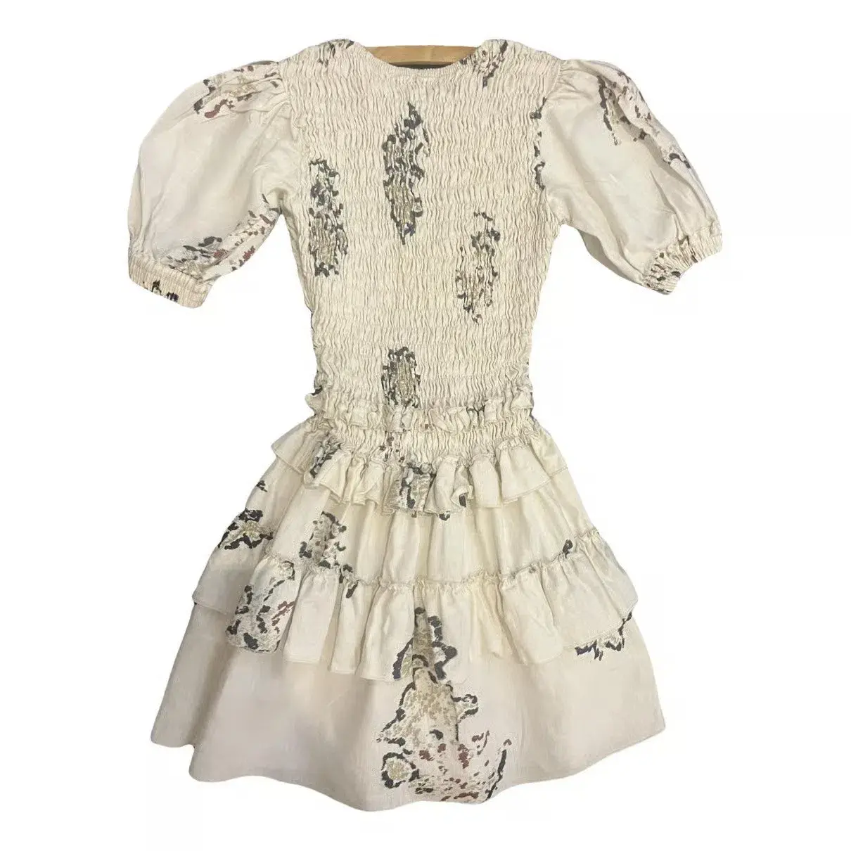 Sir The Label The Aster Tee Mini Dress Cream Size 2 / AU 10 - Image 2