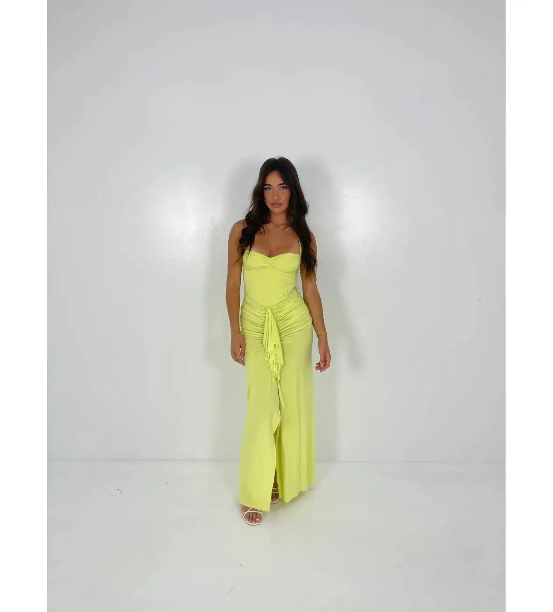 Natalie Rolt Shontae Gown Citron Size 0/AU 6 - Image 2