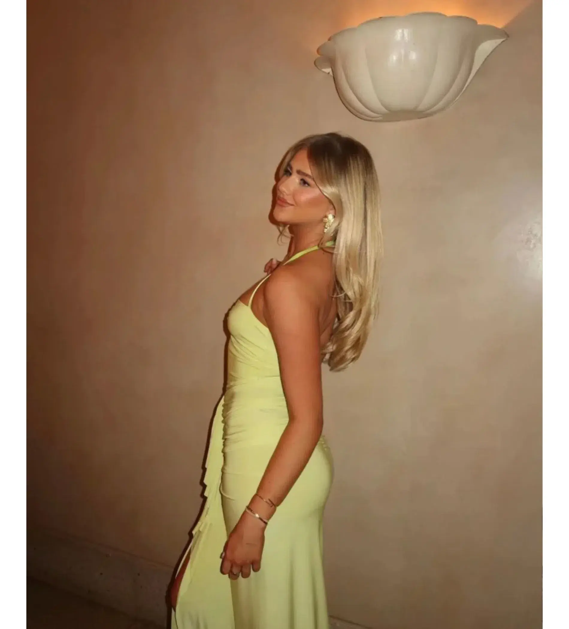 Natalie Rolt Shontae Gown Citron Size 0/AU 6 - Image 3