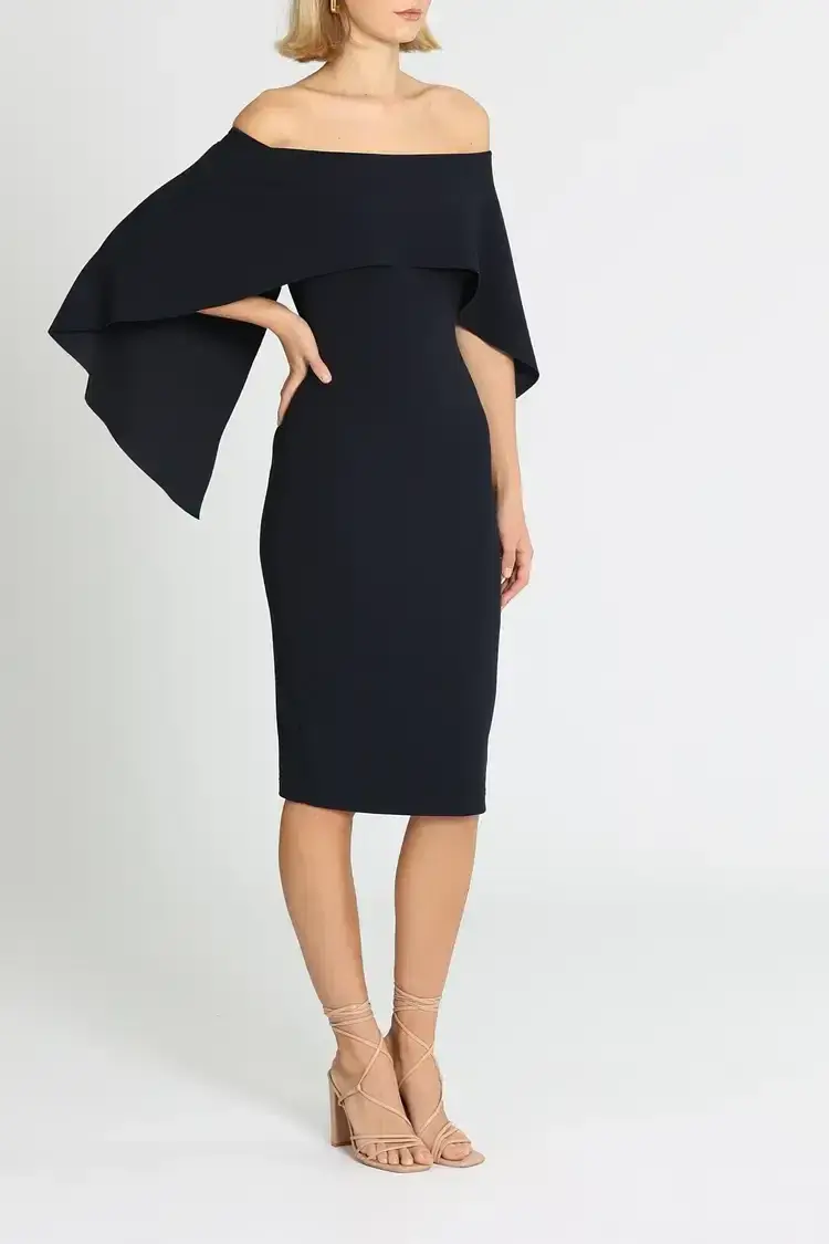 Pasduchas Composure Midi Dress in Black Size 14 - Image 2