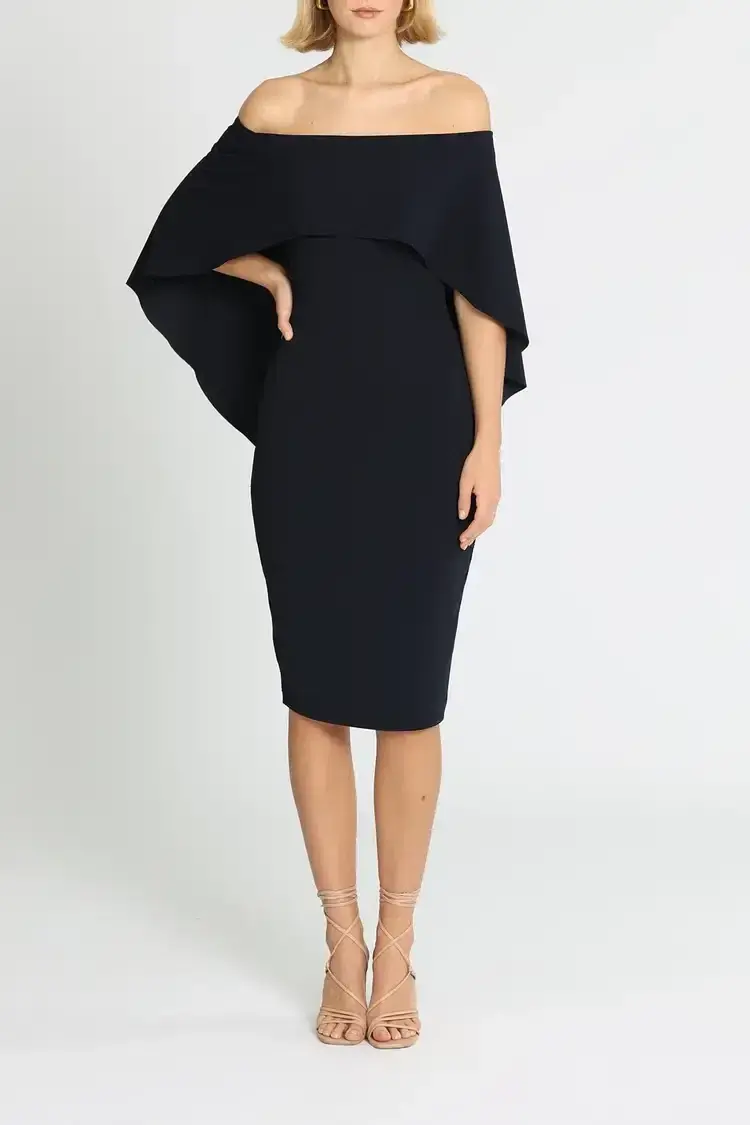 Pasduchas Composure Midi Dress in Black Size 16 for rent on The Volte - main image