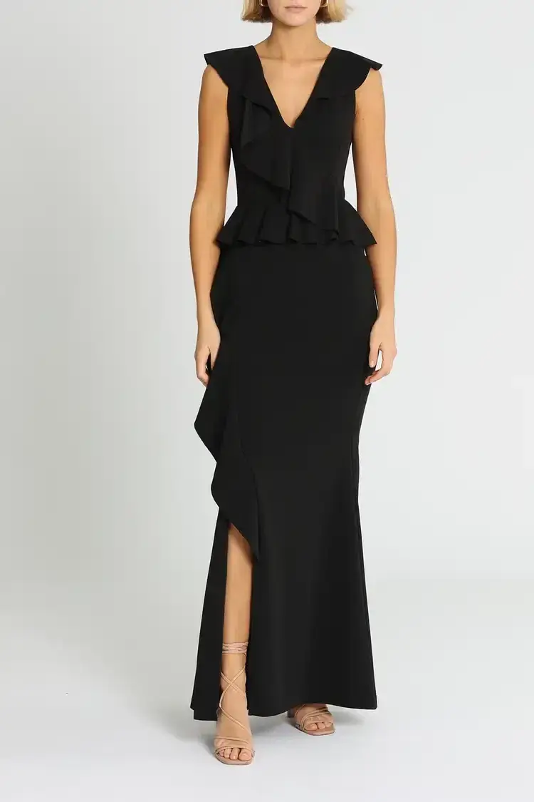Pasduchas Verve Gown in Black Size 6 - Image 1
