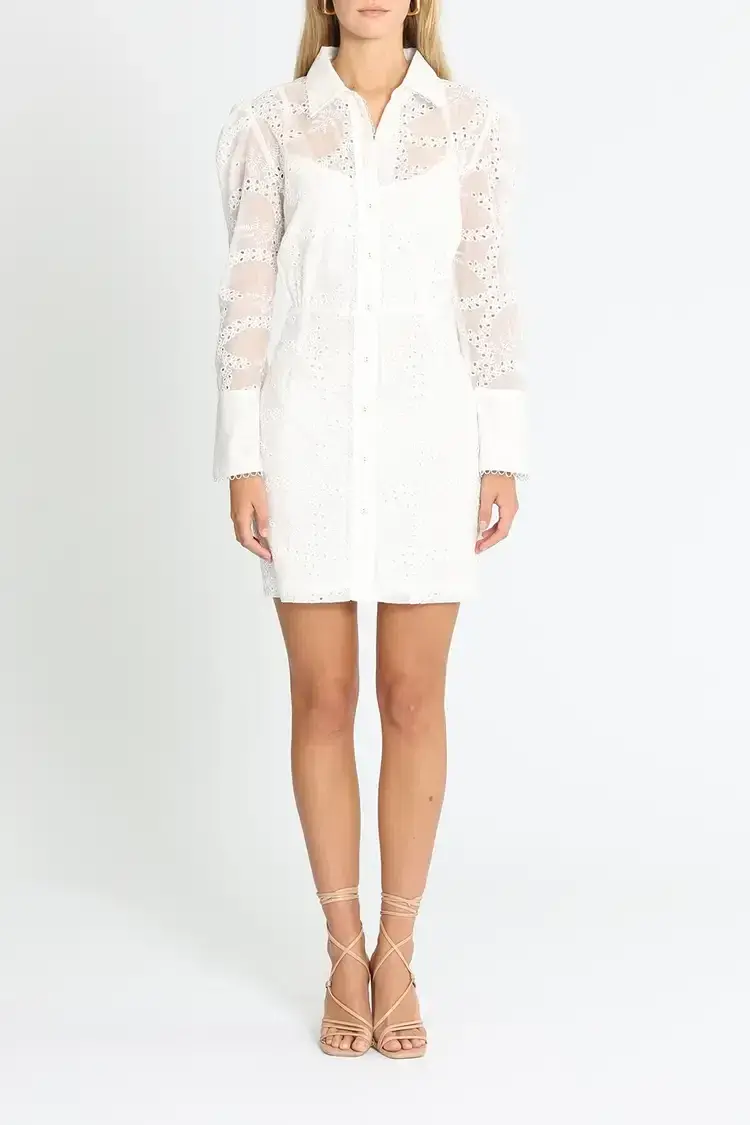 Pasduchas Parlour Dress in Ivory Size 14 - Image 1