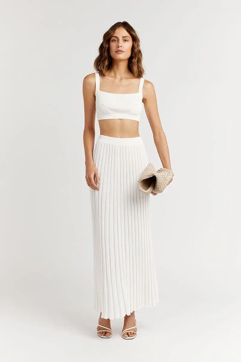 Dissh Ollie Rib Knit Set White Size 8 - Image 1