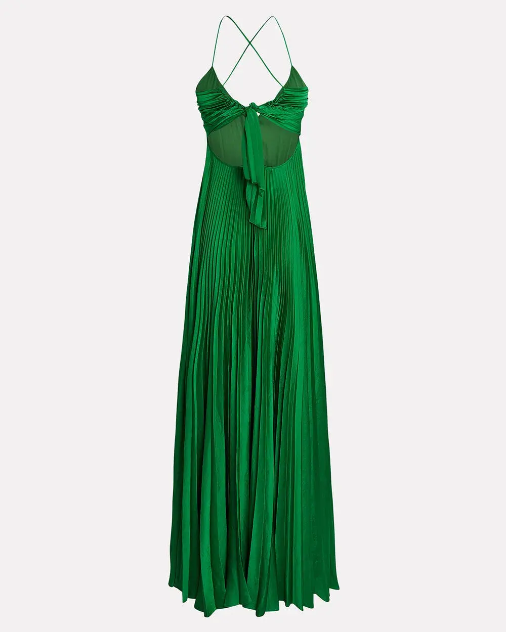 A.L.C. Aries Pleated Cut Out Dress in Green Size AU 6-8 - Image 2