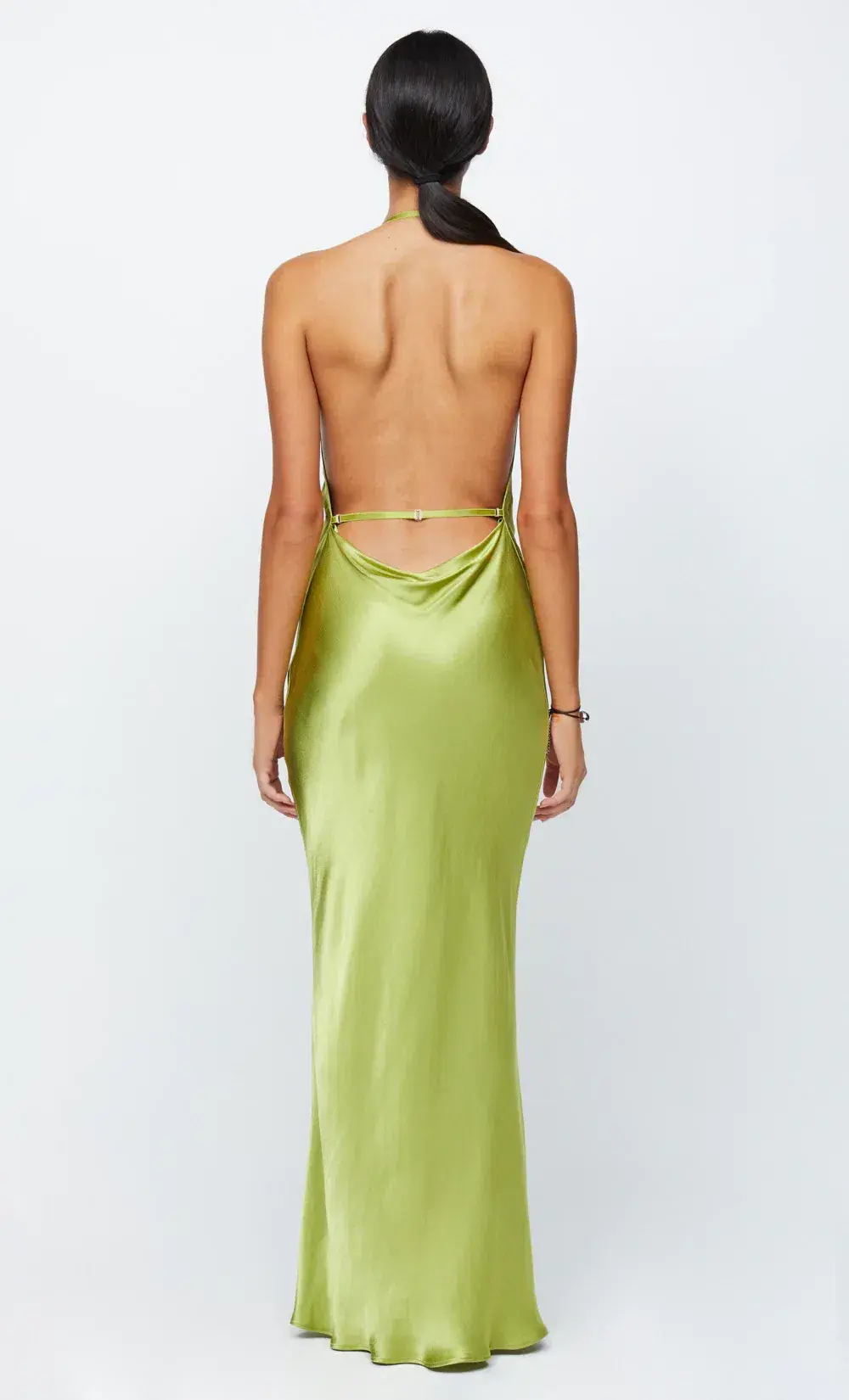Bec & Bridge Odessa Halter Maxi Dress in Chartreuse Green Size 10 - Image 2