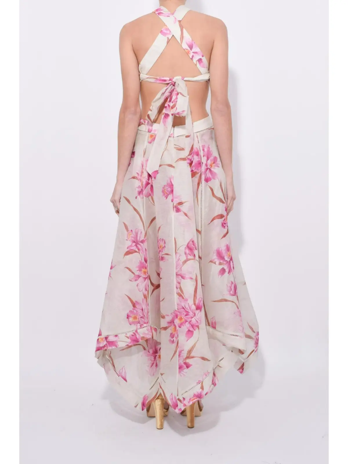 Zimmermann Corsage Halter Dress Floral Size 1 / AU 8 - Image 2