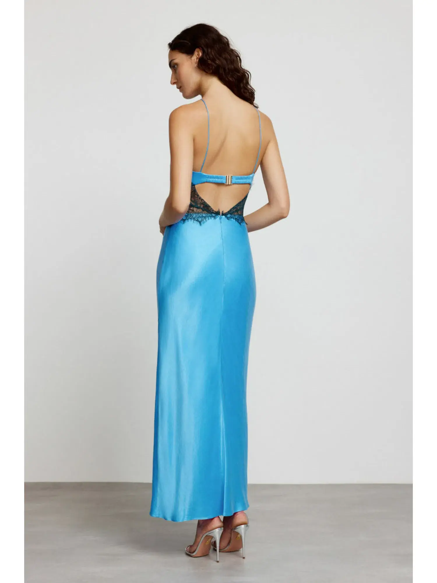 Significant Other Helaina Midi Dress Azure Blue Size AU 8 - Image 3