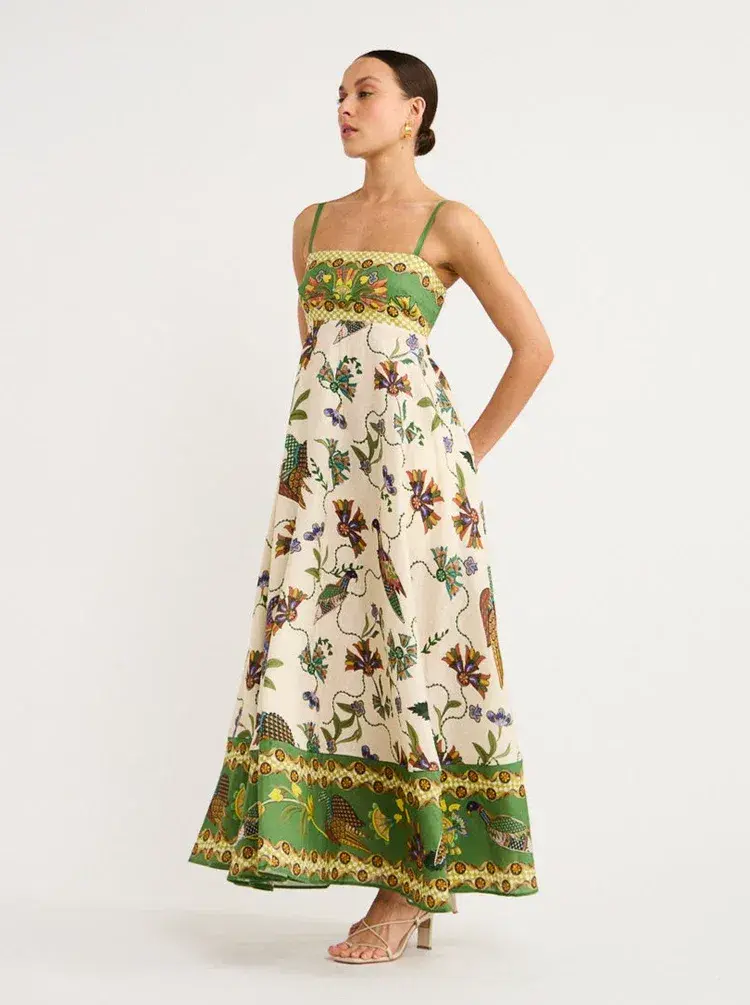 Alemais Birdie Sundress In Multi Size AU 8 for rent on The Volte - main image