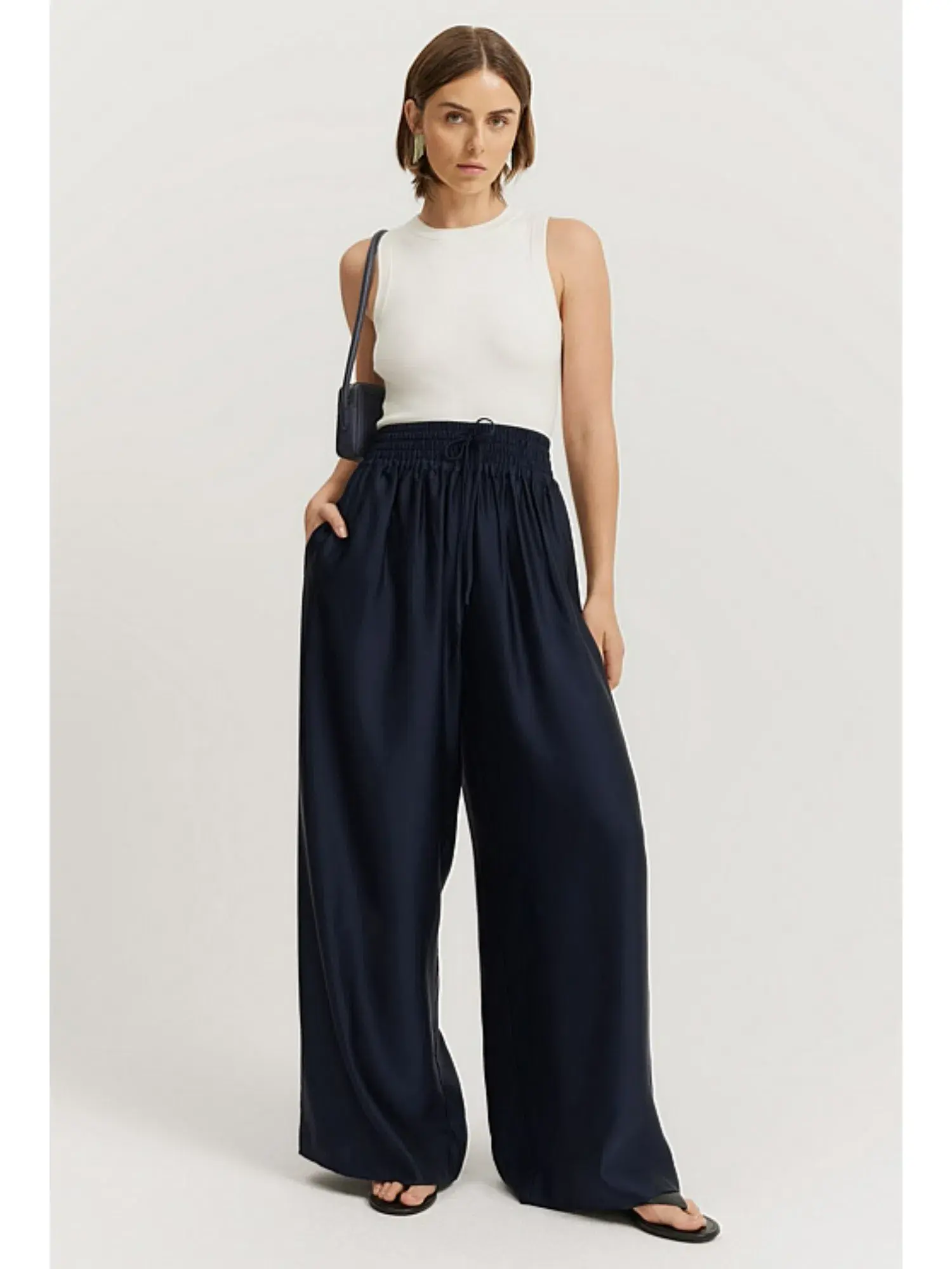 Country Road Multi Channel Palazzo Pant Navy Size AU 8 - Image 1