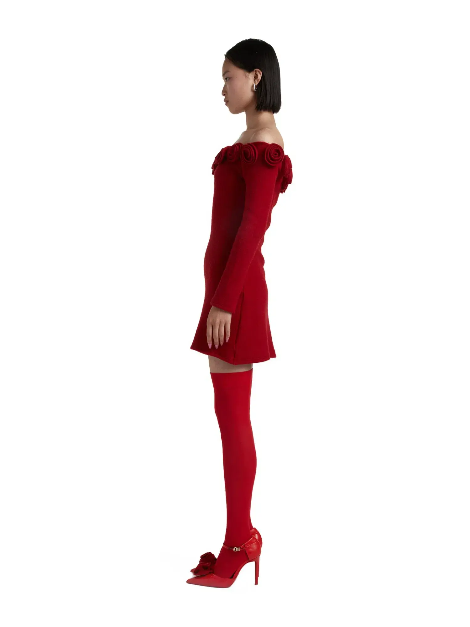 Mirae Paris Carlota Cherry Mini Dress Red Size AU 6 - Image 2