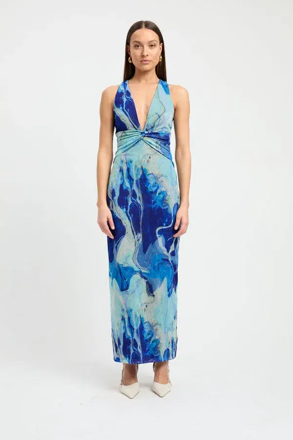 Kookai Banks Dress Multi Blue Size 8 - Image 1