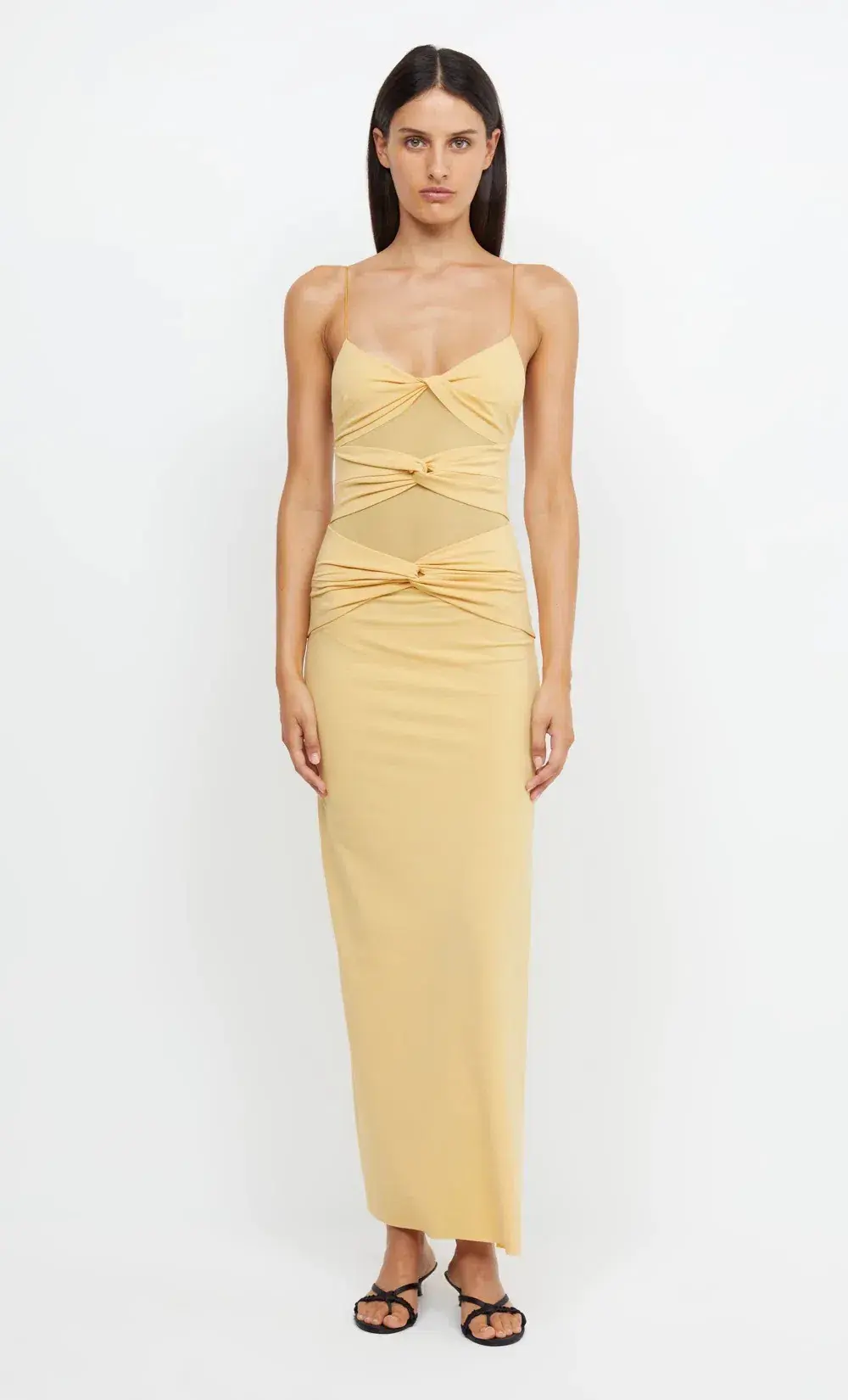 Bec & Bridge Montana Twist Dress Yellow Size 8 - Image 1