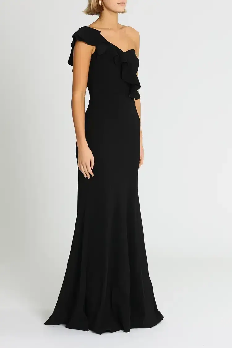 Rebecca Vallance Gigi Bustiere Gown in Black Size 8 - Image 2