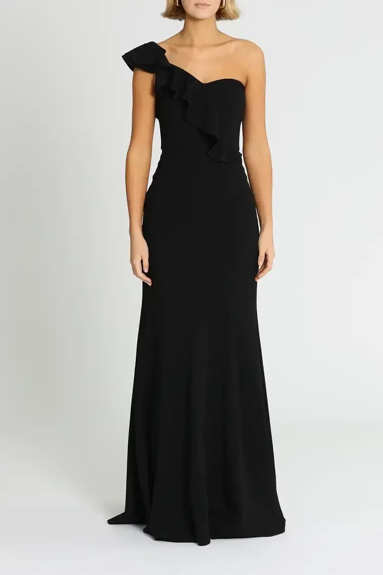 Rebecca Vallance Gigi Bustiere Gown in Black Size 8 - Image 1