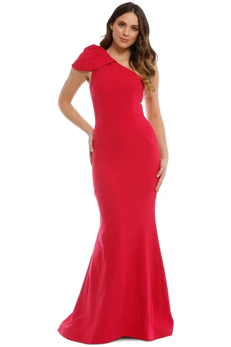 Rebecca Vallance Poppy Gown in Red Size 8 - Image 1