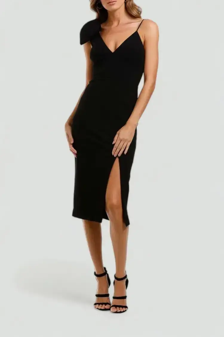 Rebecca Vallance Love Bow Dress in Black Size 10 - Image 1