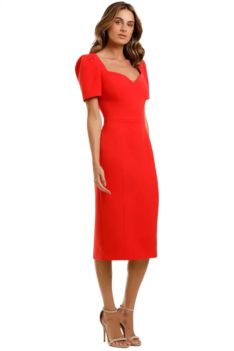 Rebecca Vallance Lamour Dress in Red Size 10 - Image 2