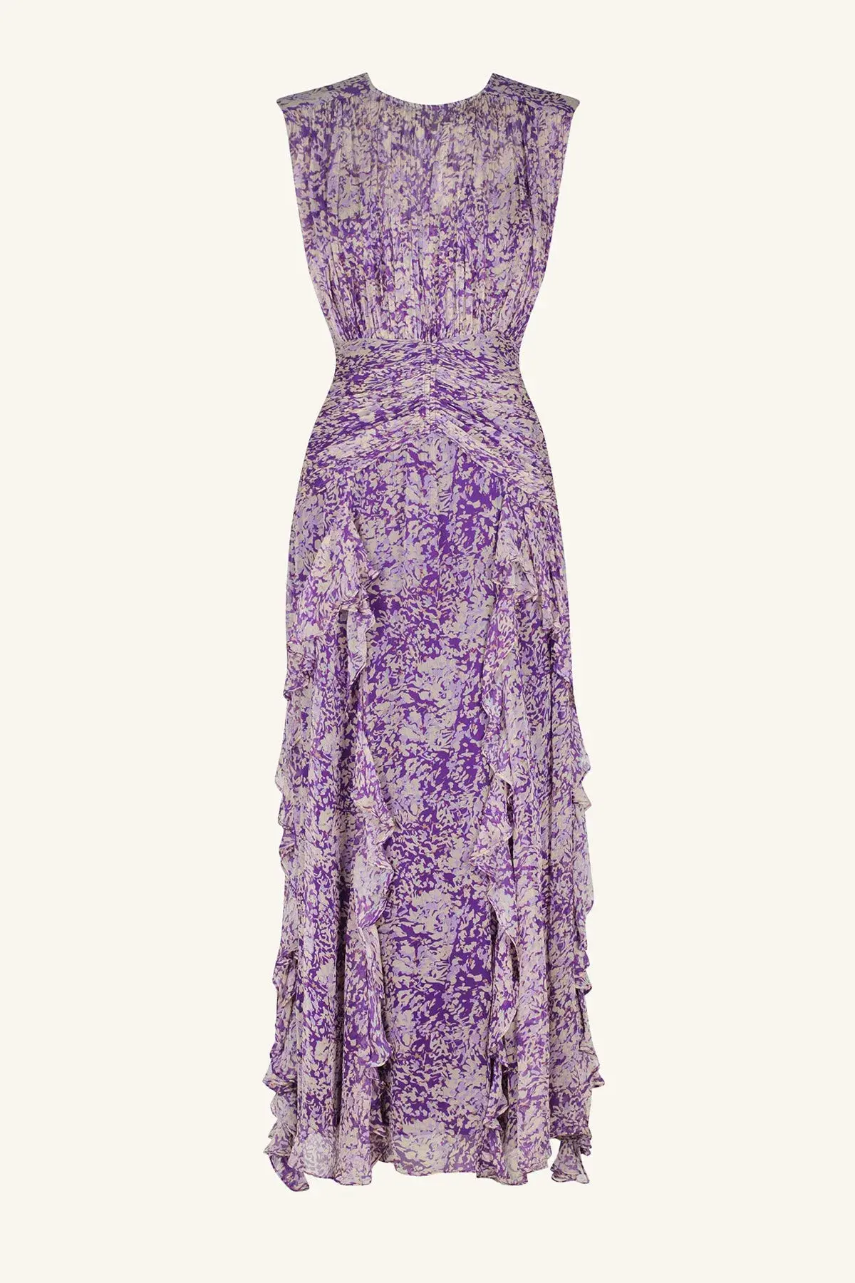 Shona Joy Aurier Round Neck Sleeveless Maxi Dress Purple Size AU 8 - Image 5