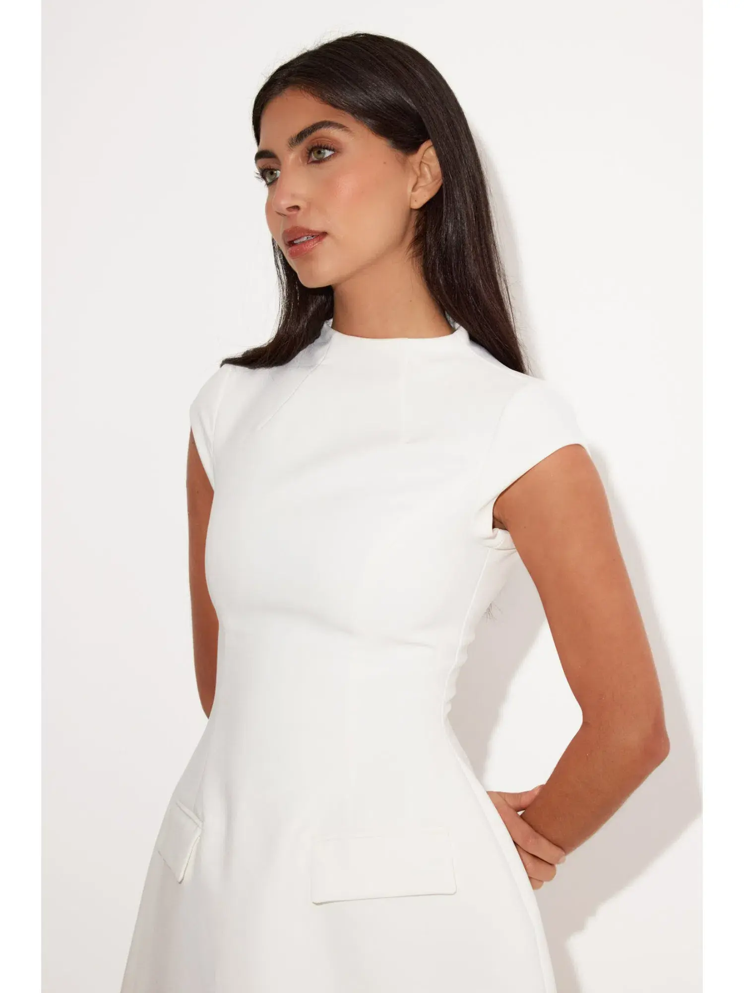 Odd Muse Ultimate Muse Cap Sleeve Dress White Size AU 6 - Image 3