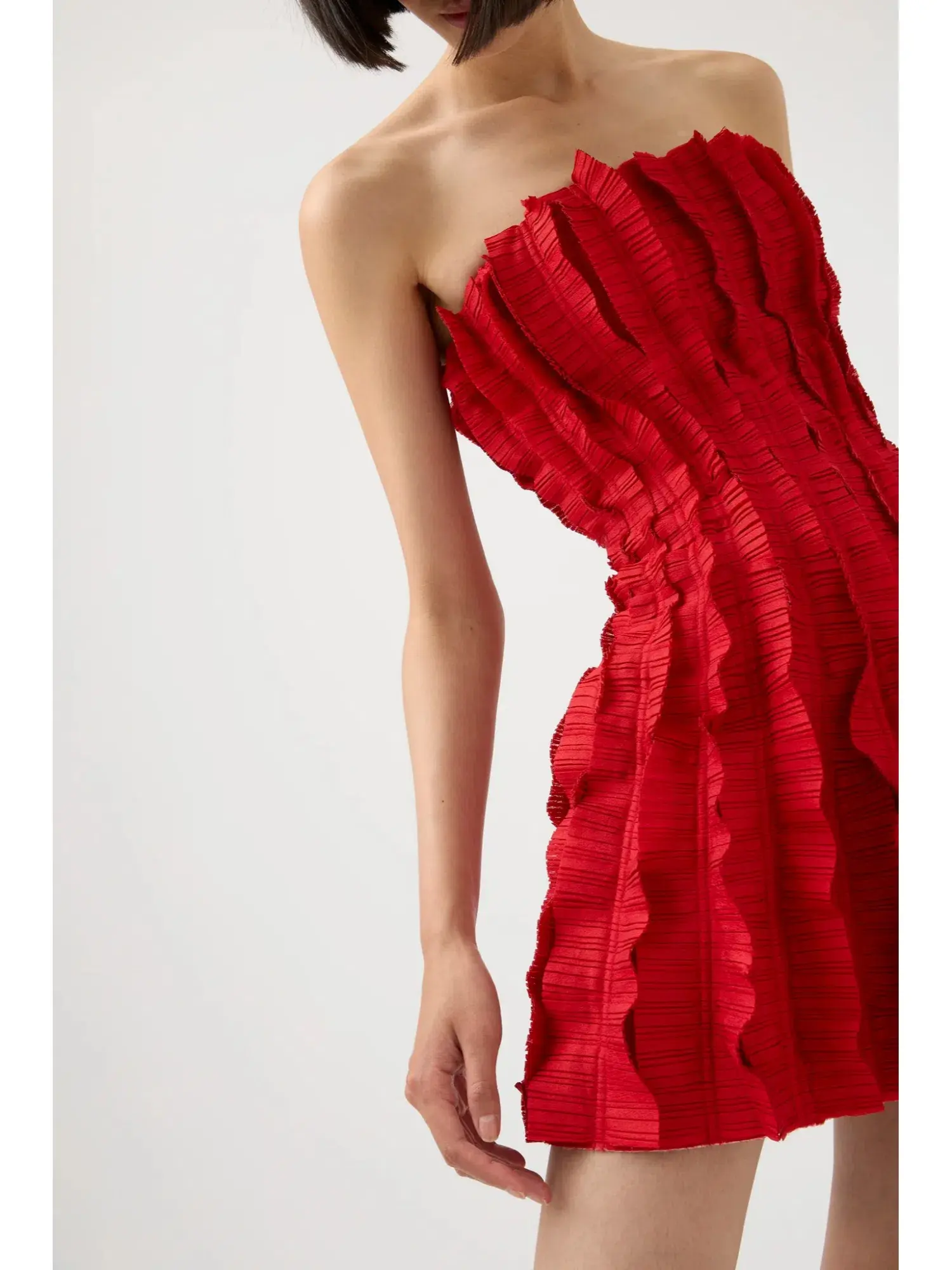 Aje Hybrid Mini Dress Scarlet Red AU 10 - Image 2