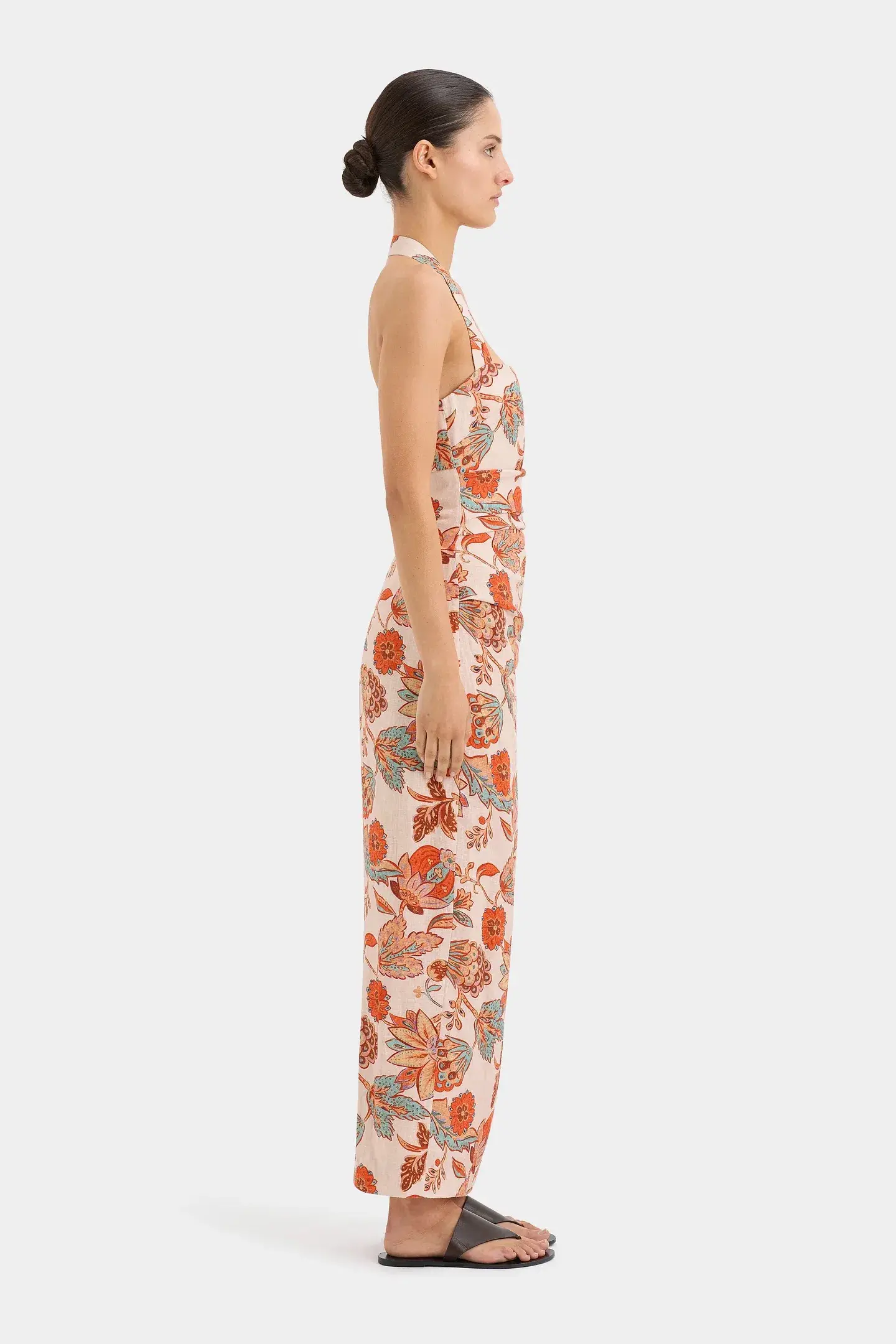 Sir The Label Noemi Halter Midi Dress Floral Size 1/Au 8 - Image 2