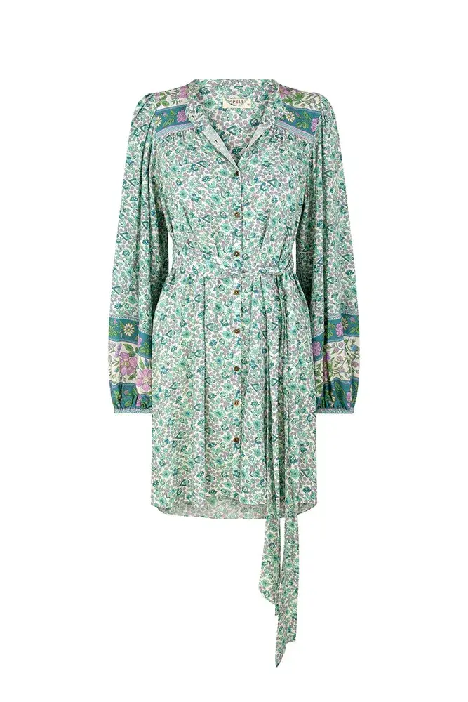 Spell Sienna Tunic Dress Green Size XL/AU 14 - Image 4
