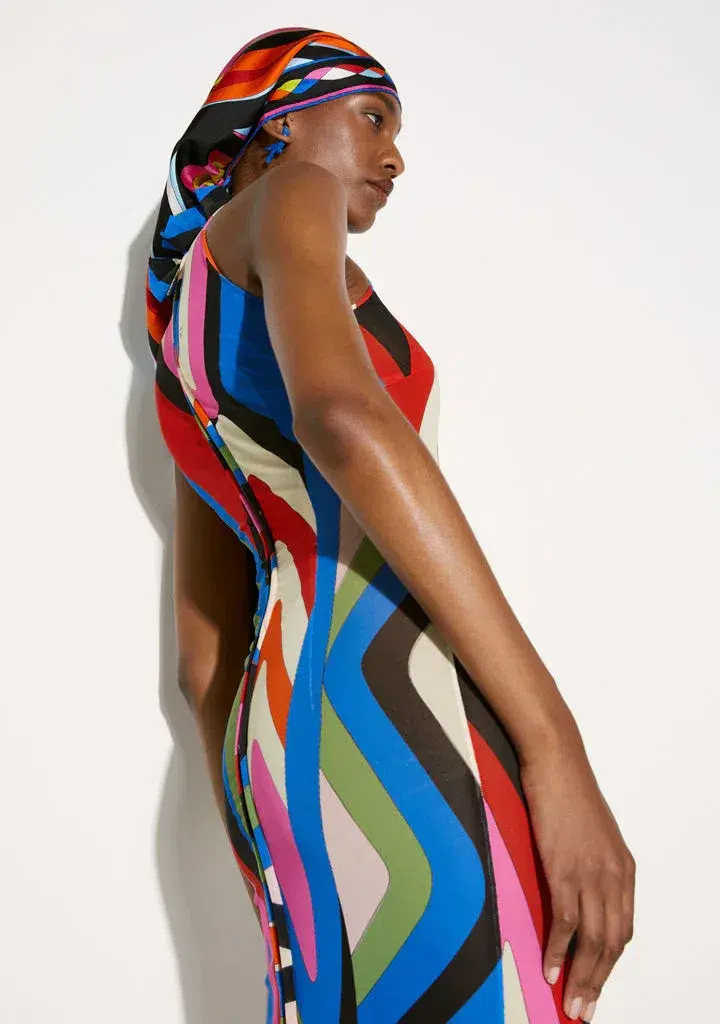Emilio Pucci Printed Maxi Dress Multi Size S/Au 8 - Image 5