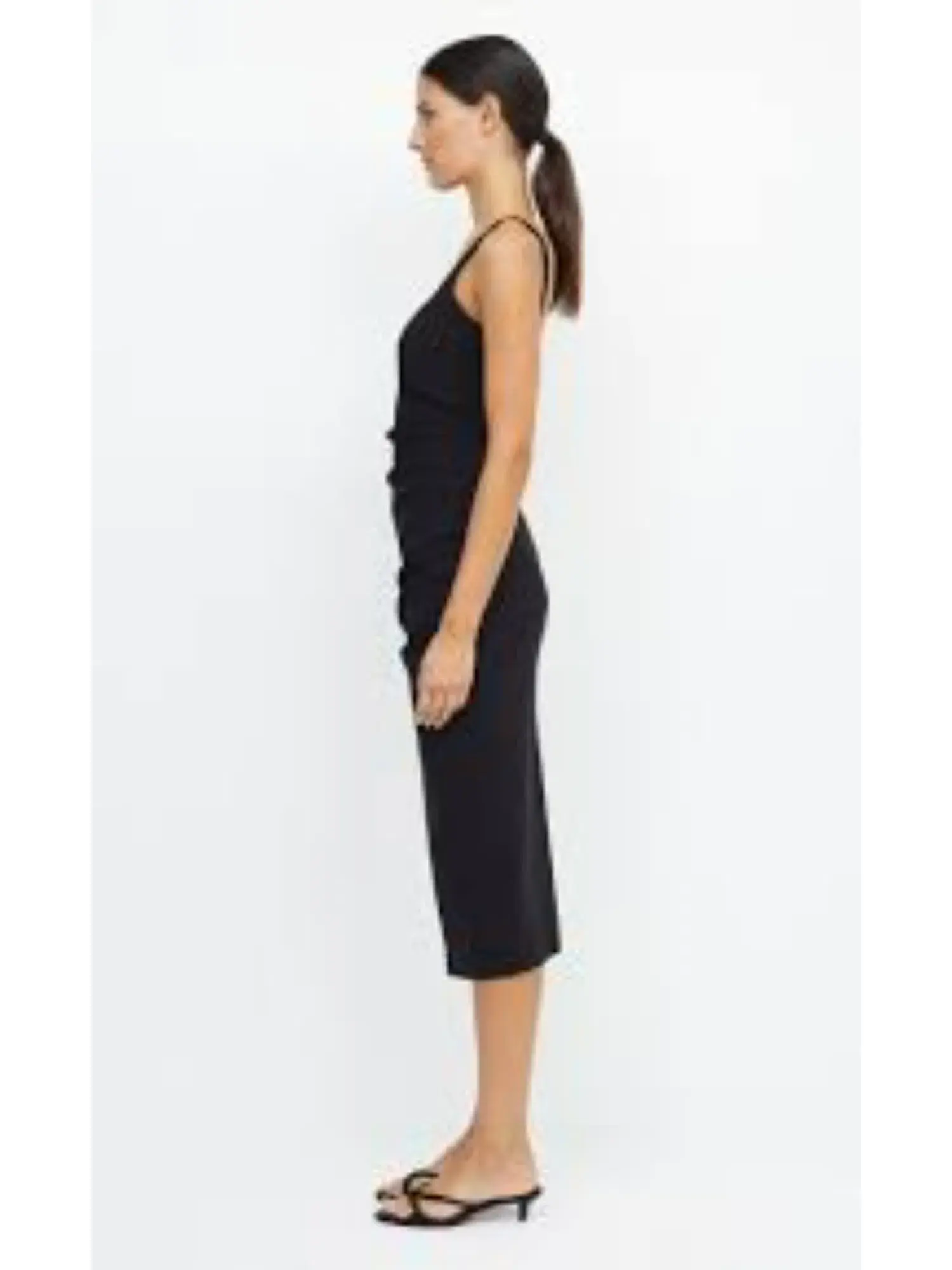 Bec & Bridge Be Mine Square Neck Midi Dress Black Size AU 6 - Image 2