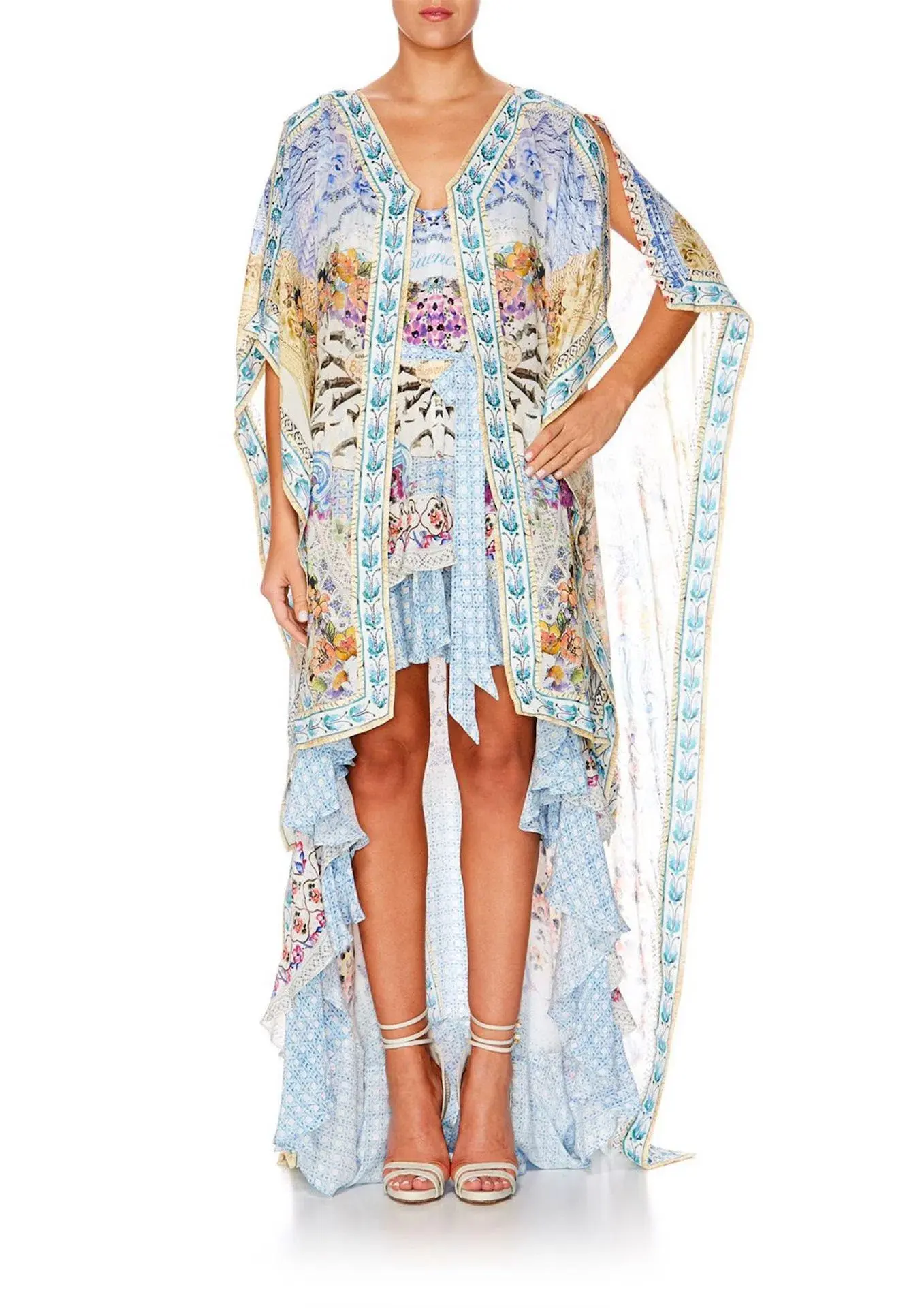 Camilla Drape Long Back Overlay Girl Next Door Print One Size - Image 1