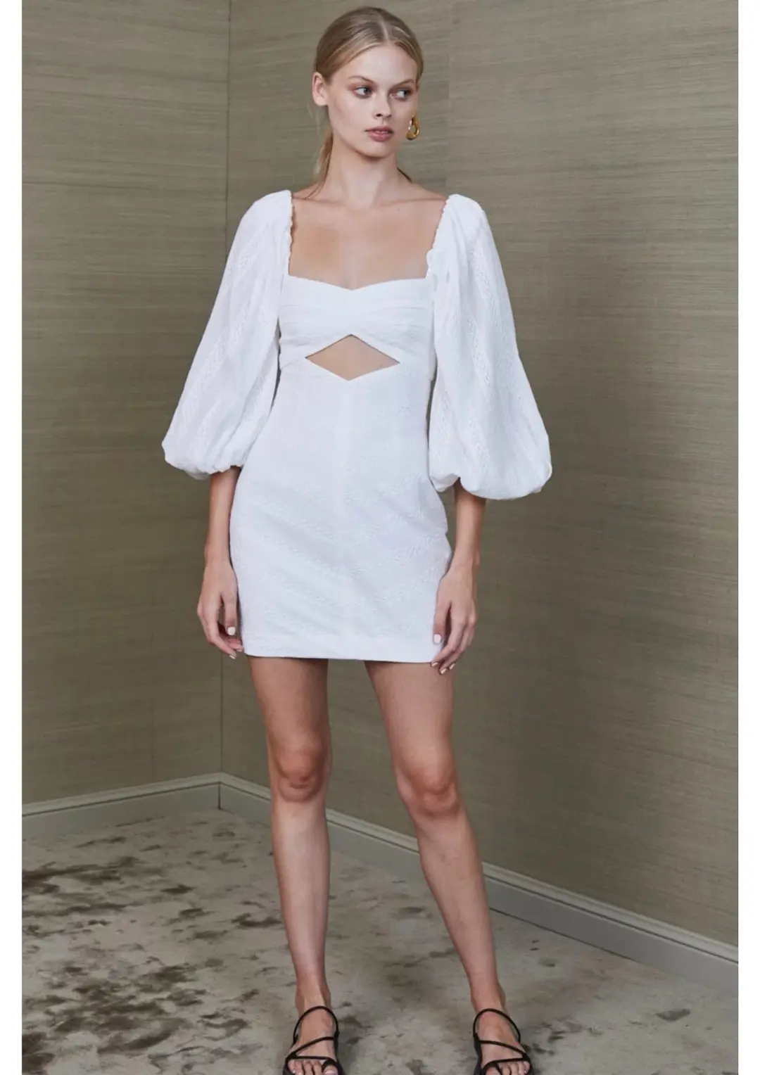 Bec & Bridge Romantique Mini Dress White Size S / AU 8 for rent on The Volte - main image
