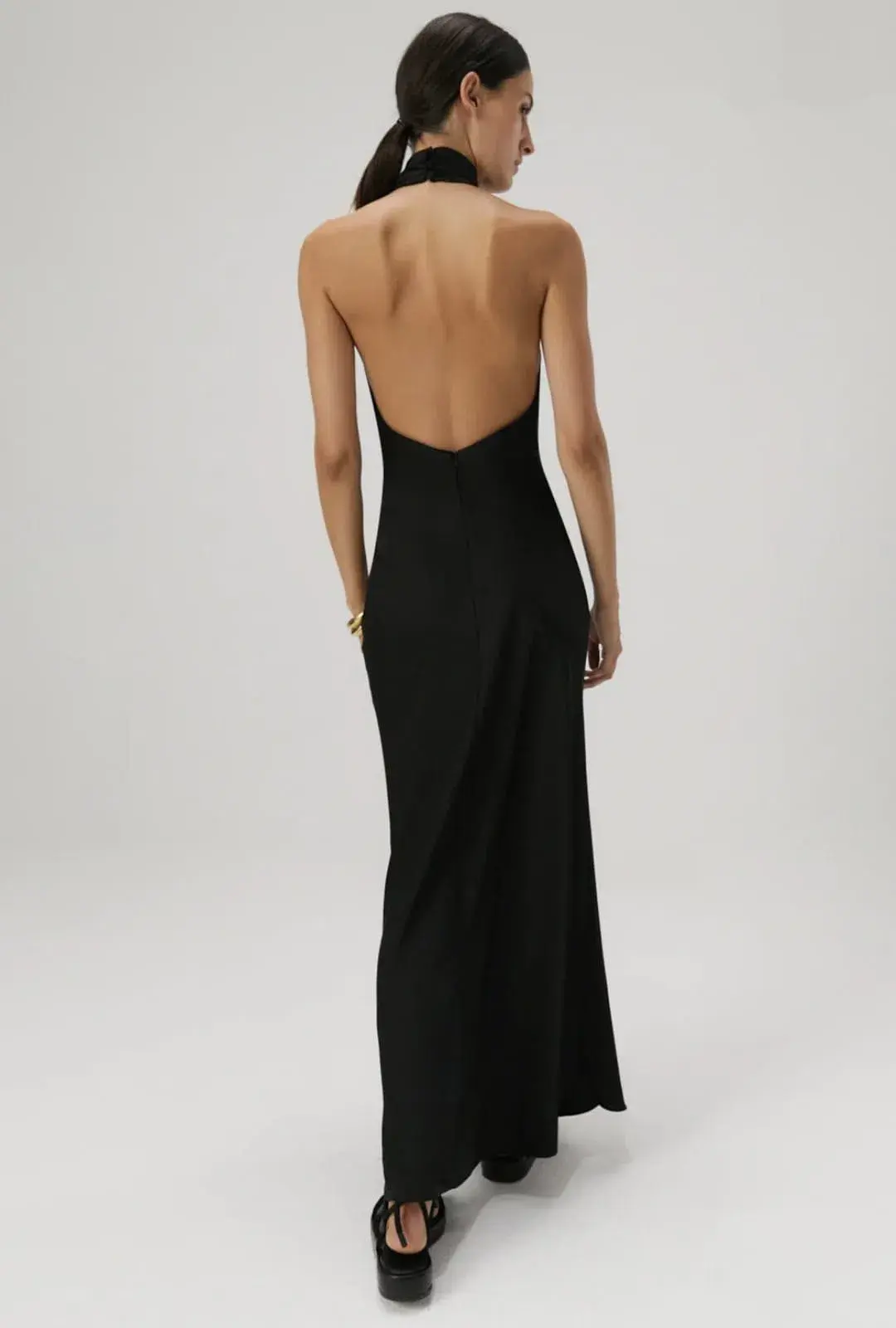 Misha Evianna Gown Black Size 8/S for rent on The Volte - main image